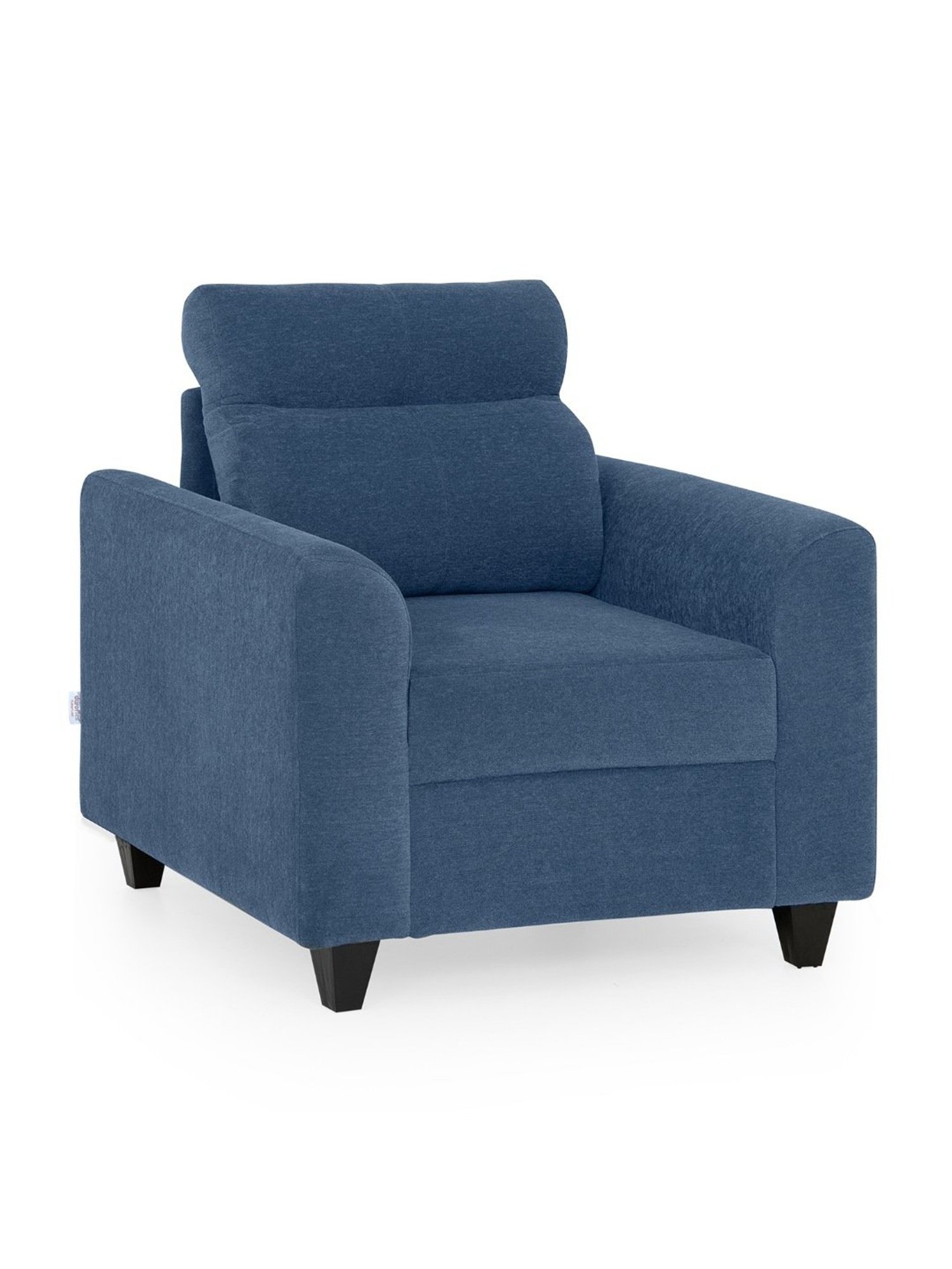 Durian Berry Black Premium Leatherette 2 Seater Sofa