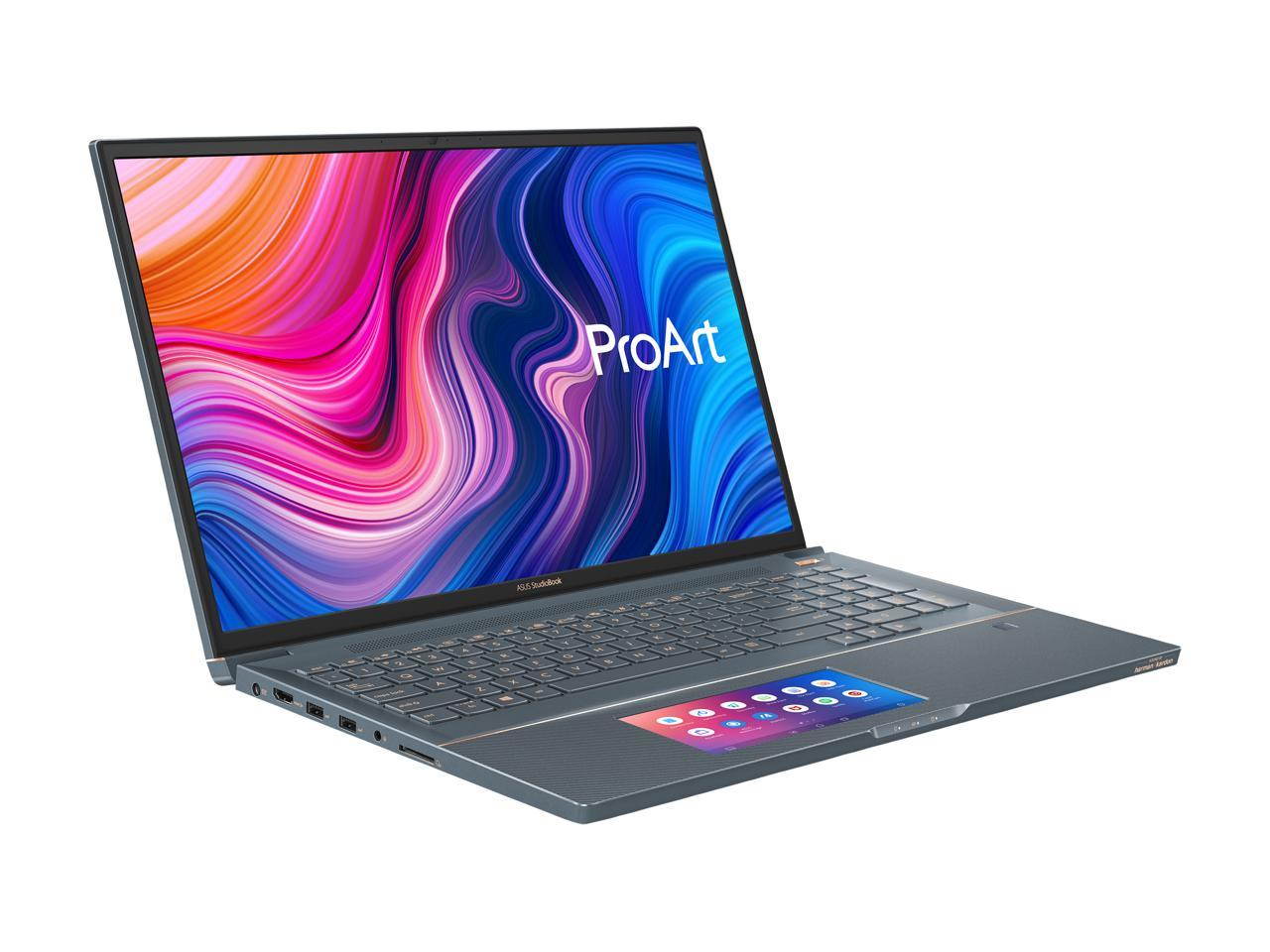 ASUS ProArt StudioBook Pro X 17" FHD Mobile Workstation Laptop Intel Xeon E-2276M (2.8 GHz), 64 GB, 4 TB SSD, NVIDIA Quadro RTX 5000, Windows 10 Pro - W730G5T-XH99 Star Grey