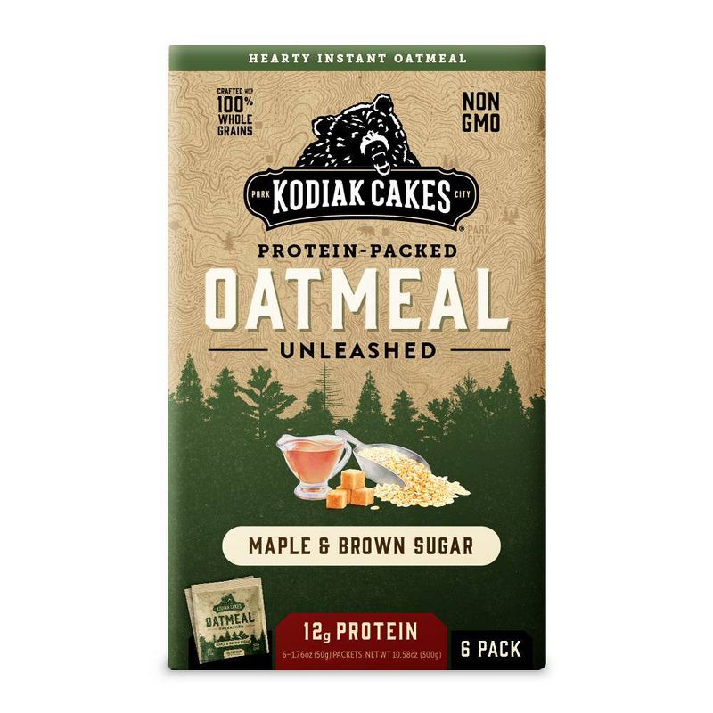Kodiak Cakes Maple Brown Sugar Oatmeal - 6pk