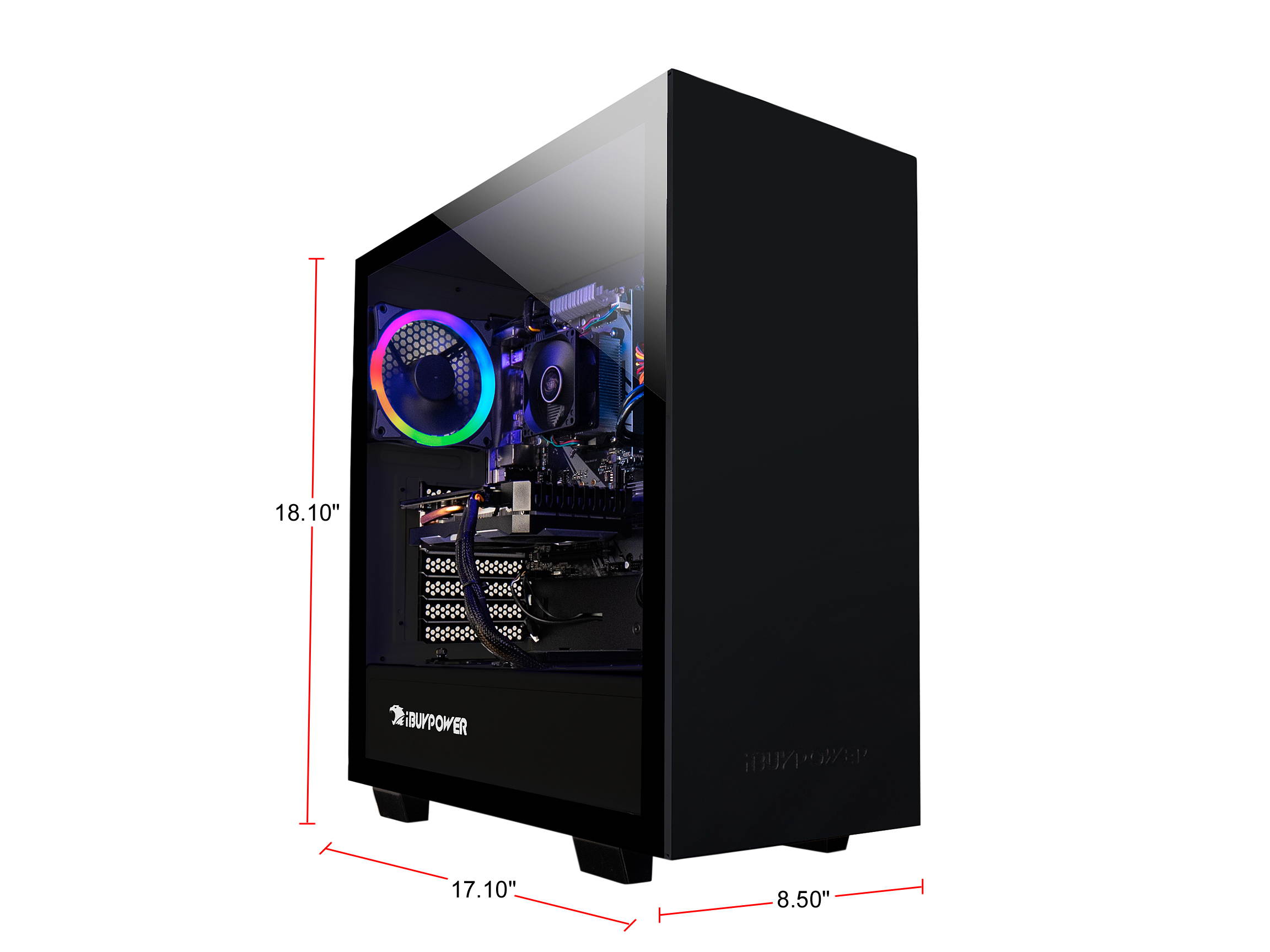 iBUYPOWER - Ryzen 3 3100 - 8 GB DDR4 - 1 TB HDD - GeForce GT 710 - Windows 10 Home - Desktop PC (ARCB 108AV2)