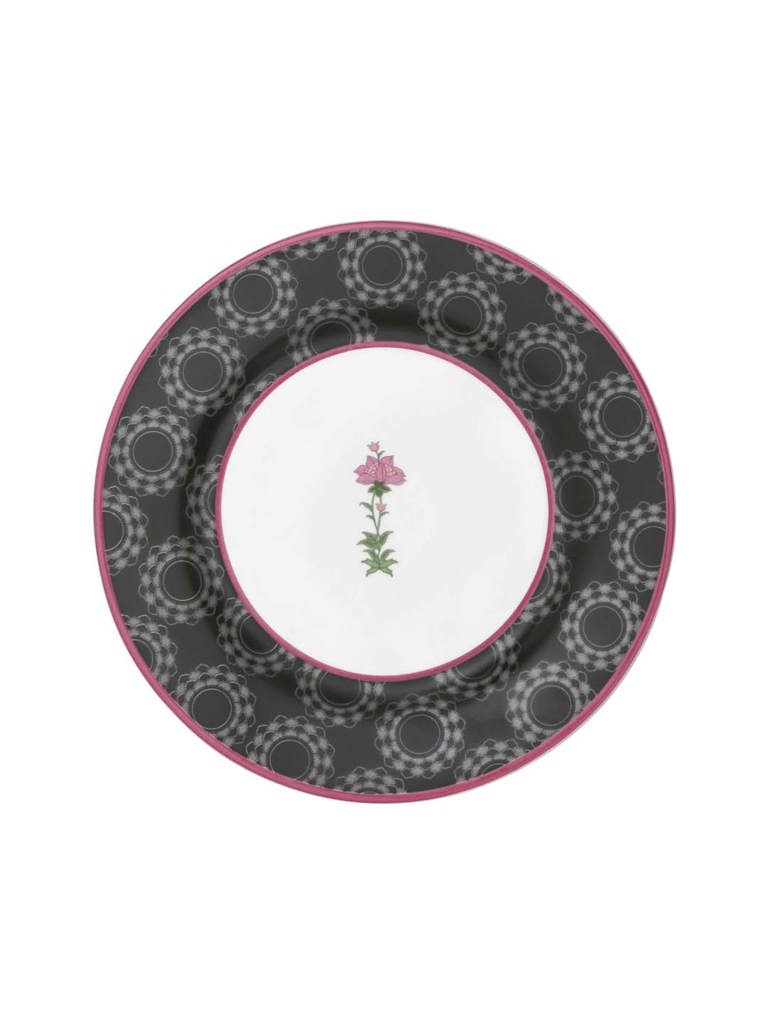 India Circus Multicolor Ceramic Dinner Plate - Set of 1