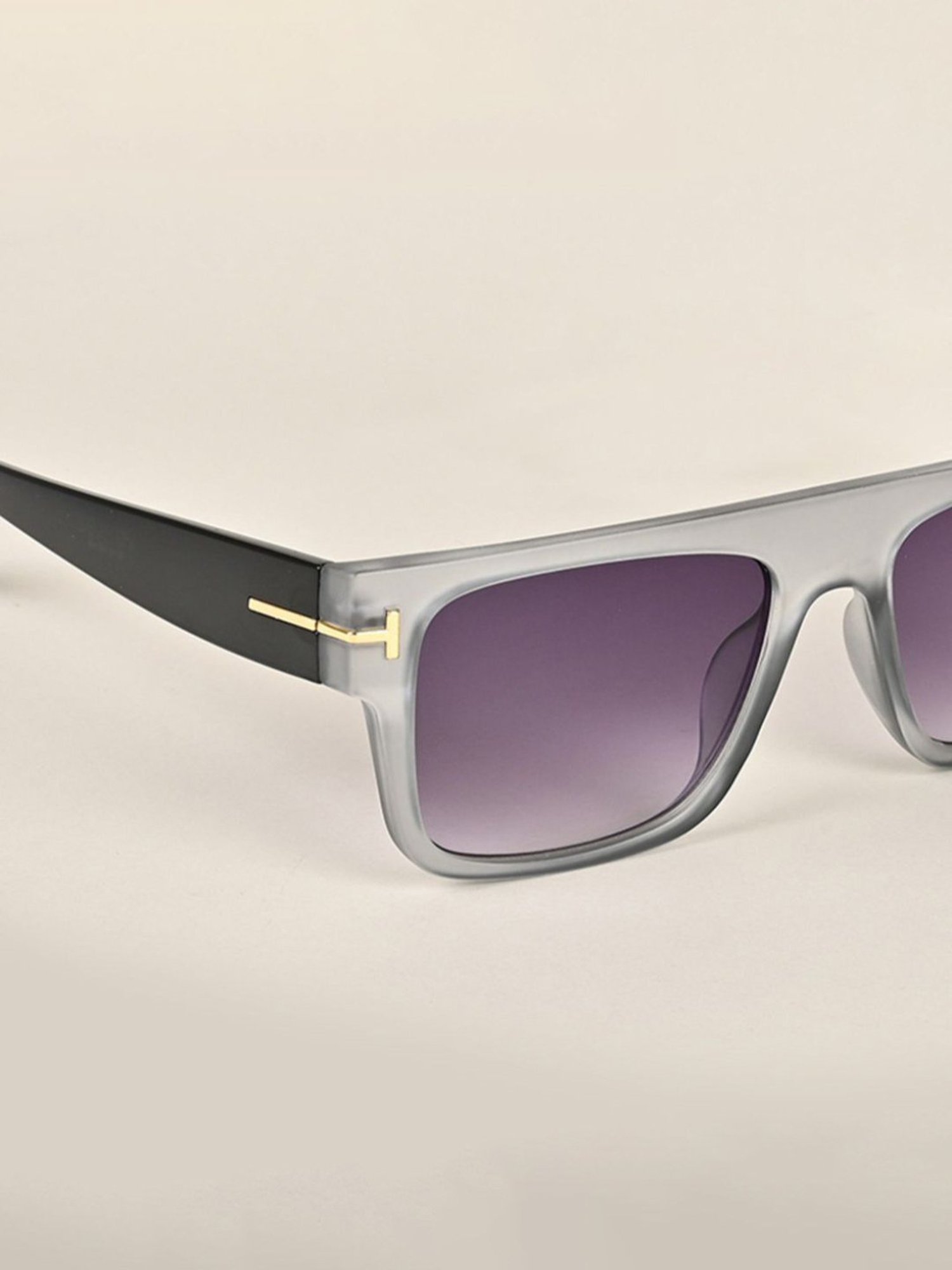 Voyage Grey Wayfarer UV Protection Unisex Sunglasses