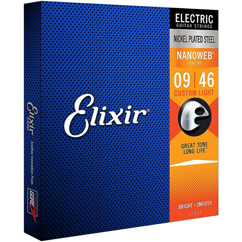 Elixir Custom Light Nanoweb Electric Guitar Strings 2-Pack