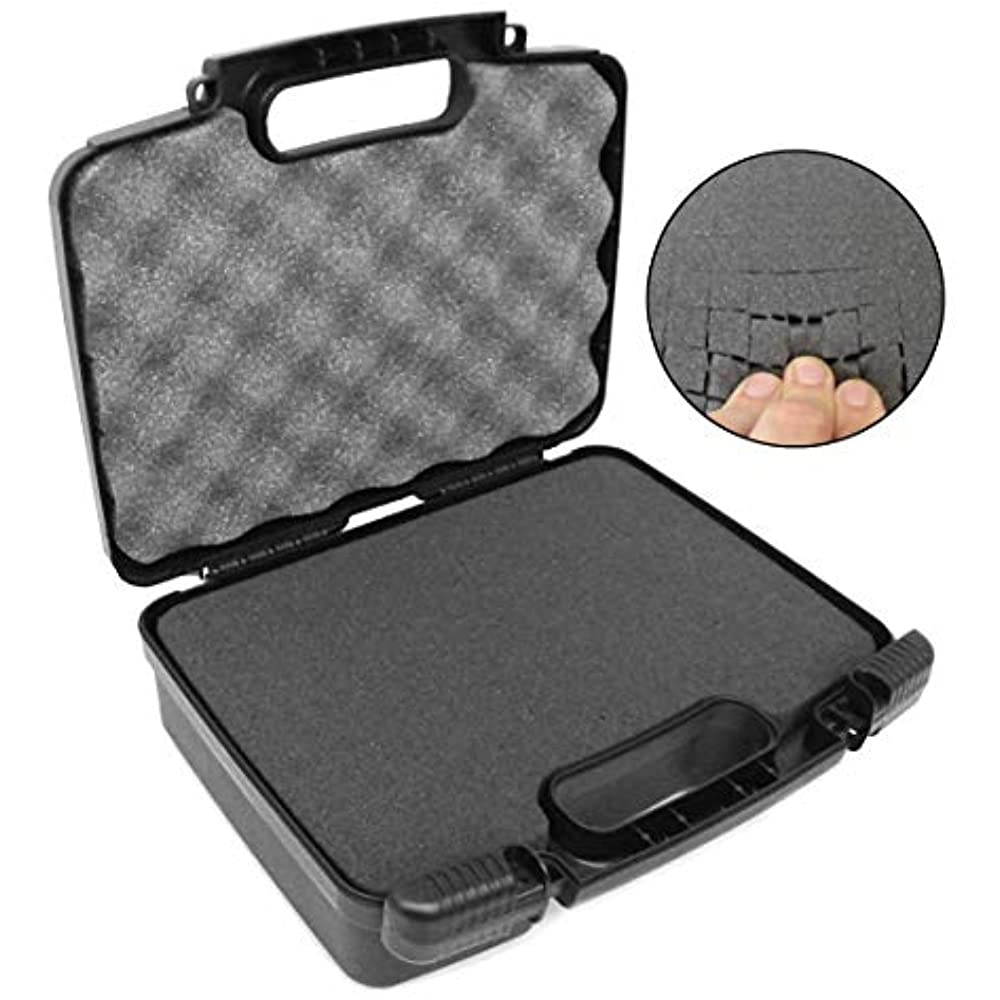 CASEMATIX Portable Projector Hard Case with Internal Customizable Diced Foam and Carrying Handle - Fits Sony Pico Mobile Projector MPCL1