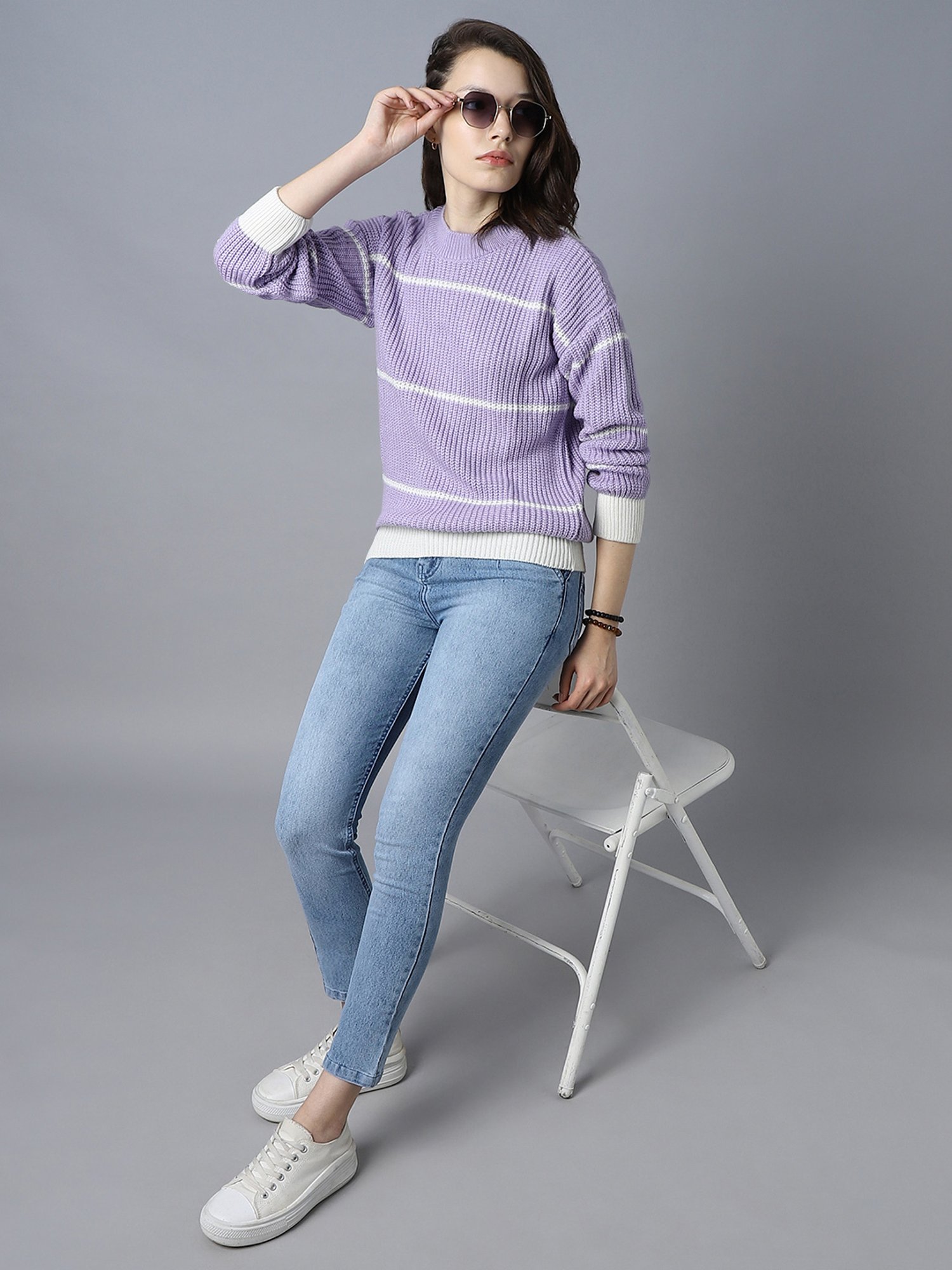 High Star Multicolor Striped Sweater
