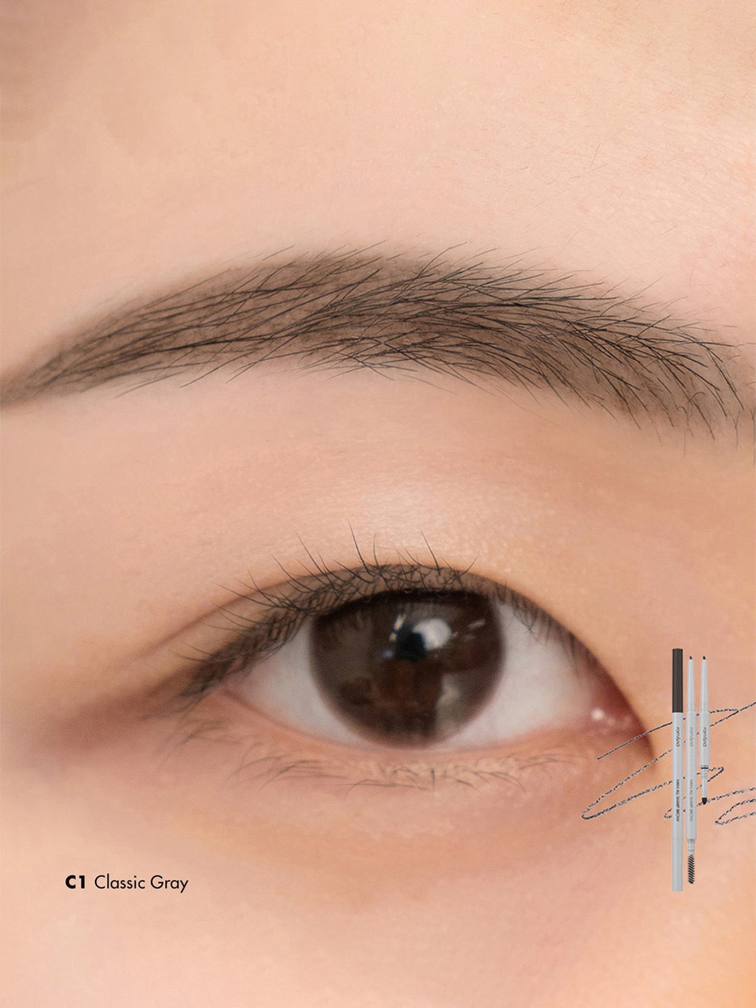 Rom&nd Han All Sharp Brow C1 Classic Gray - 0.24 gm