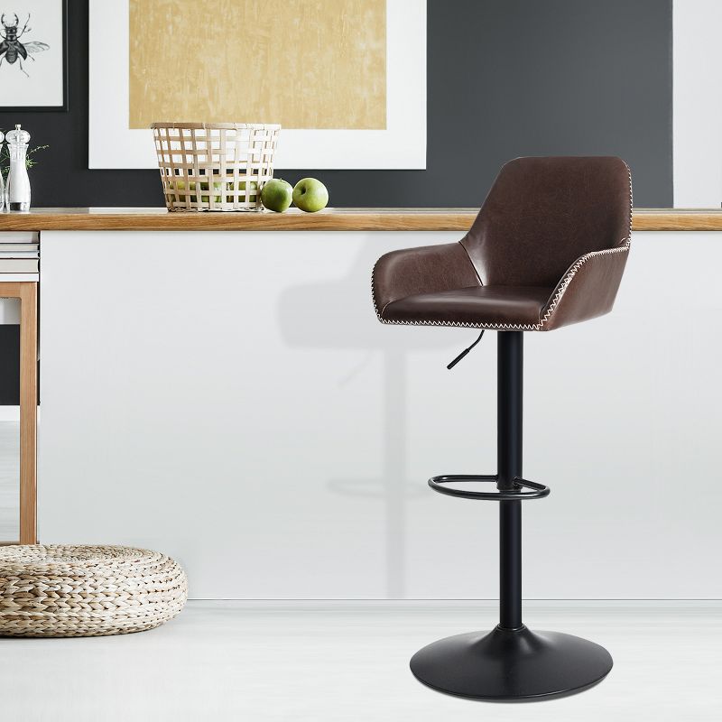 Ladder Barstool Seat Black - Riverstone Furniture Collection