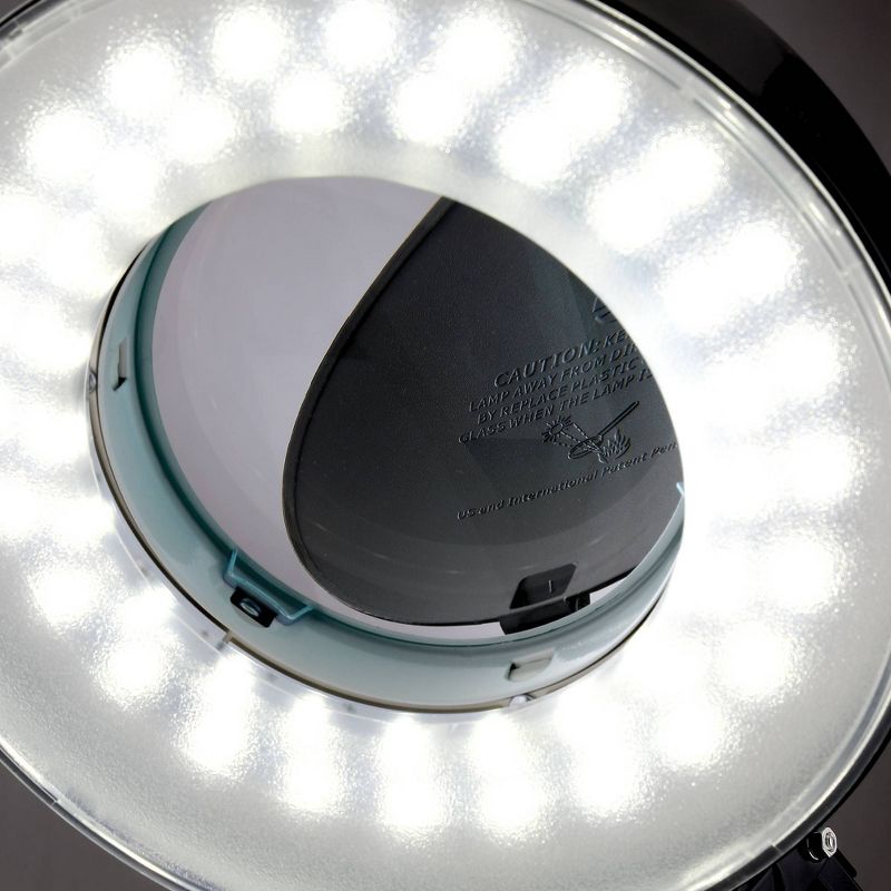 Magnify Lite Desk Lamp Black (Includes LED Light Bulb) - Lite Source