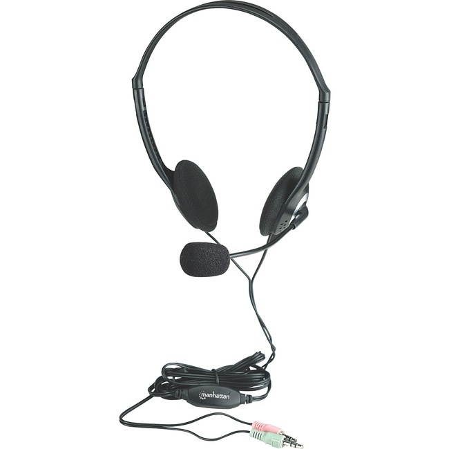 Manhattan 164429 Lightweight Overhead Stereo Headset -