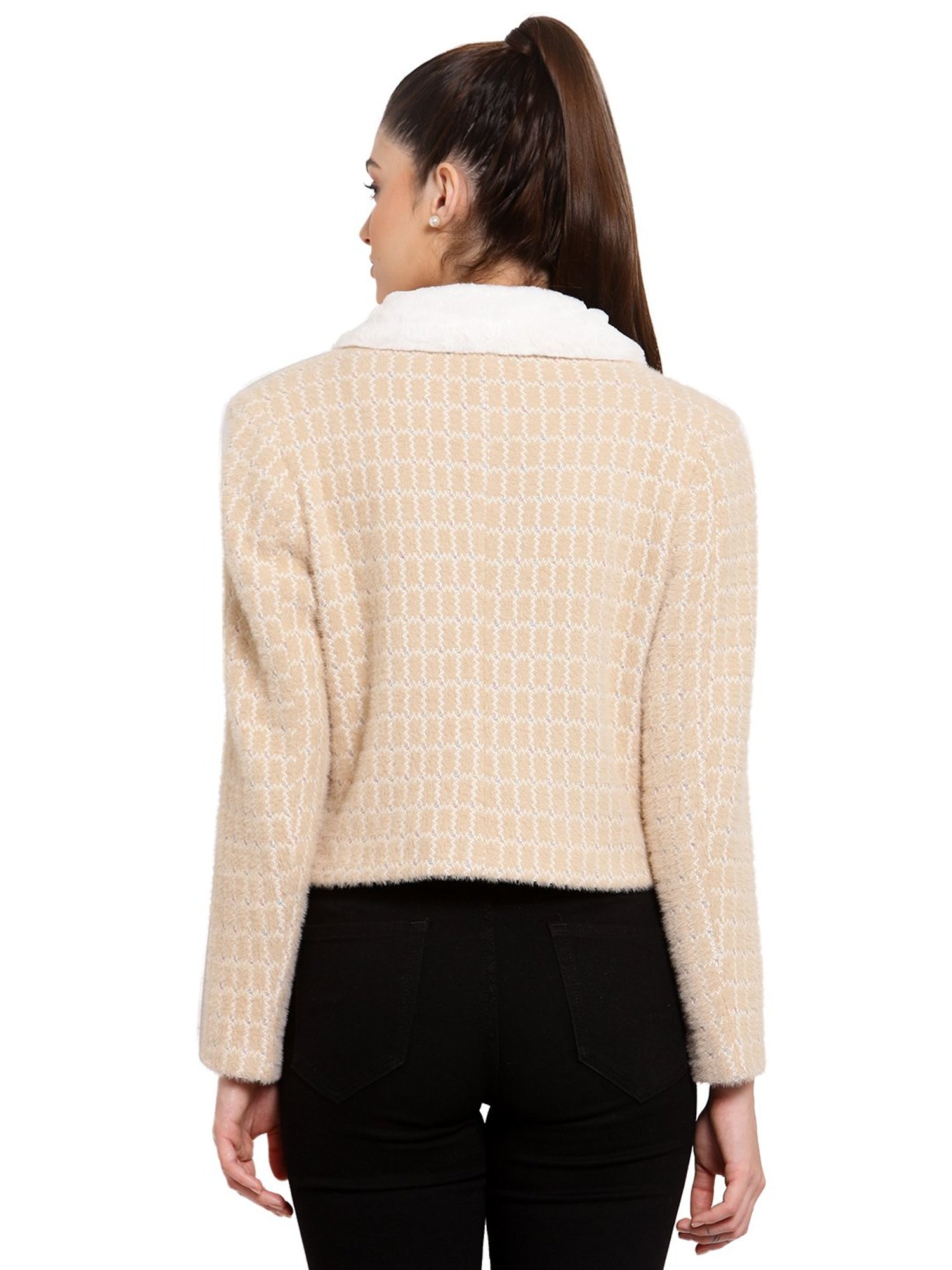 Juelle Beige Full Sleeves Casual Jacket