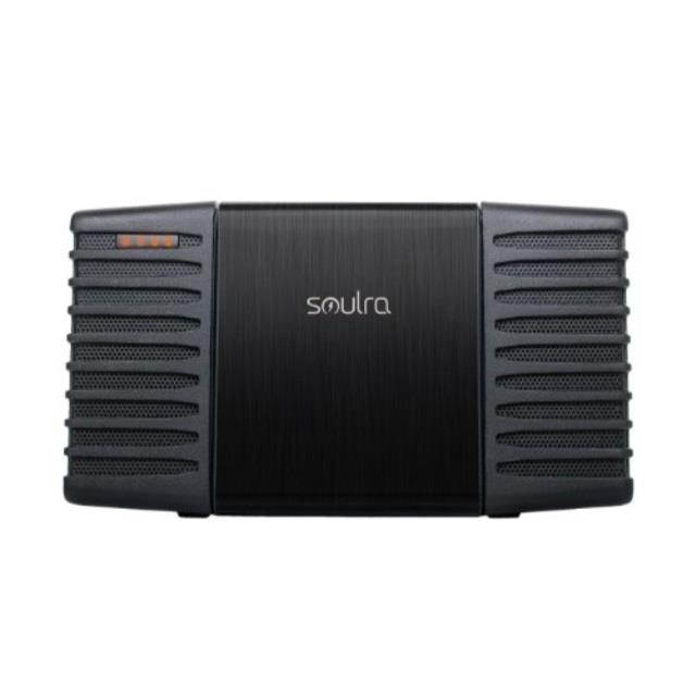 etn soulra solar powered sound system for ipod and iphone black