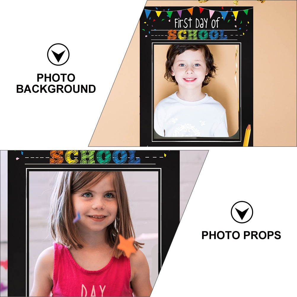 First Day of School Photo Booth Props Frame for Classroom Decor Party Favors