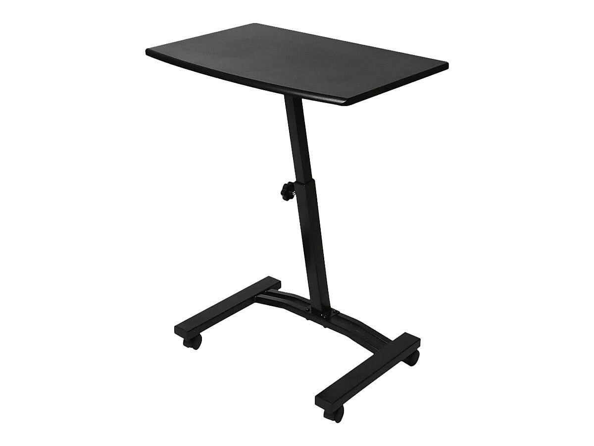seville classics off65854 mobile laptop computer desk cart height-adjustable from 20.5" to 33", black slim