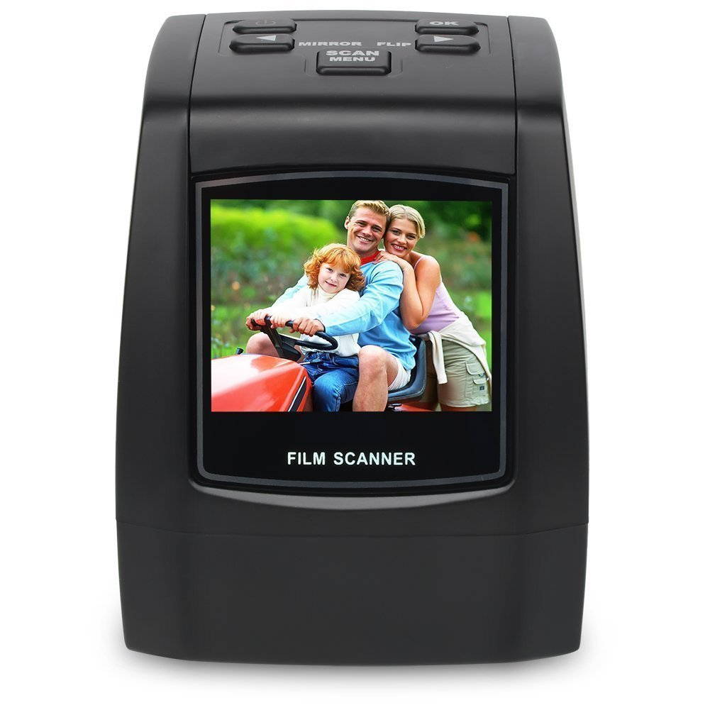 DIGITNOW Film Scanners with 22MP Converts 126KPK/135/110/Super 8 Films, Slides & Negatives All in One into Digital Photos, 2.4" LCD Screen, Impressive 128MB Built-in Memory