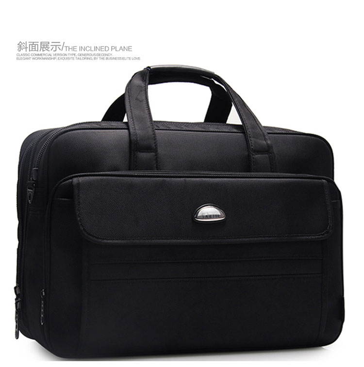 Yajie Bag Company 17 Inch Business Bags Brifecase Water-Repellent Expandable Extra Large Capacity Fit for 15.4 15.6 17 17.1 Inch Laptop / Notebook / MacBook / Ultrabook / Chromebook Computers (Black)