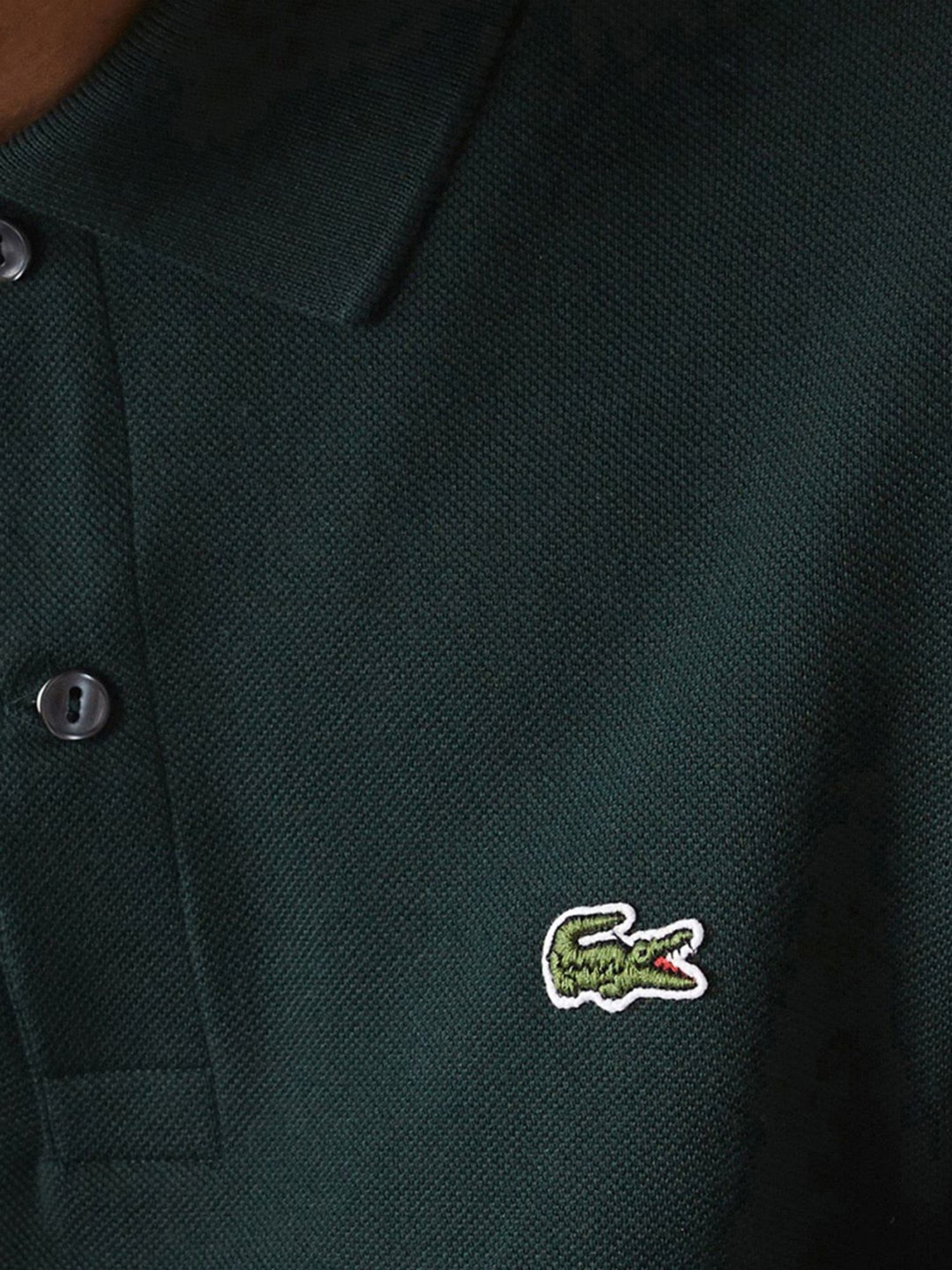 Lacoste Green Cotton Slim Fit Polo T-Shirt