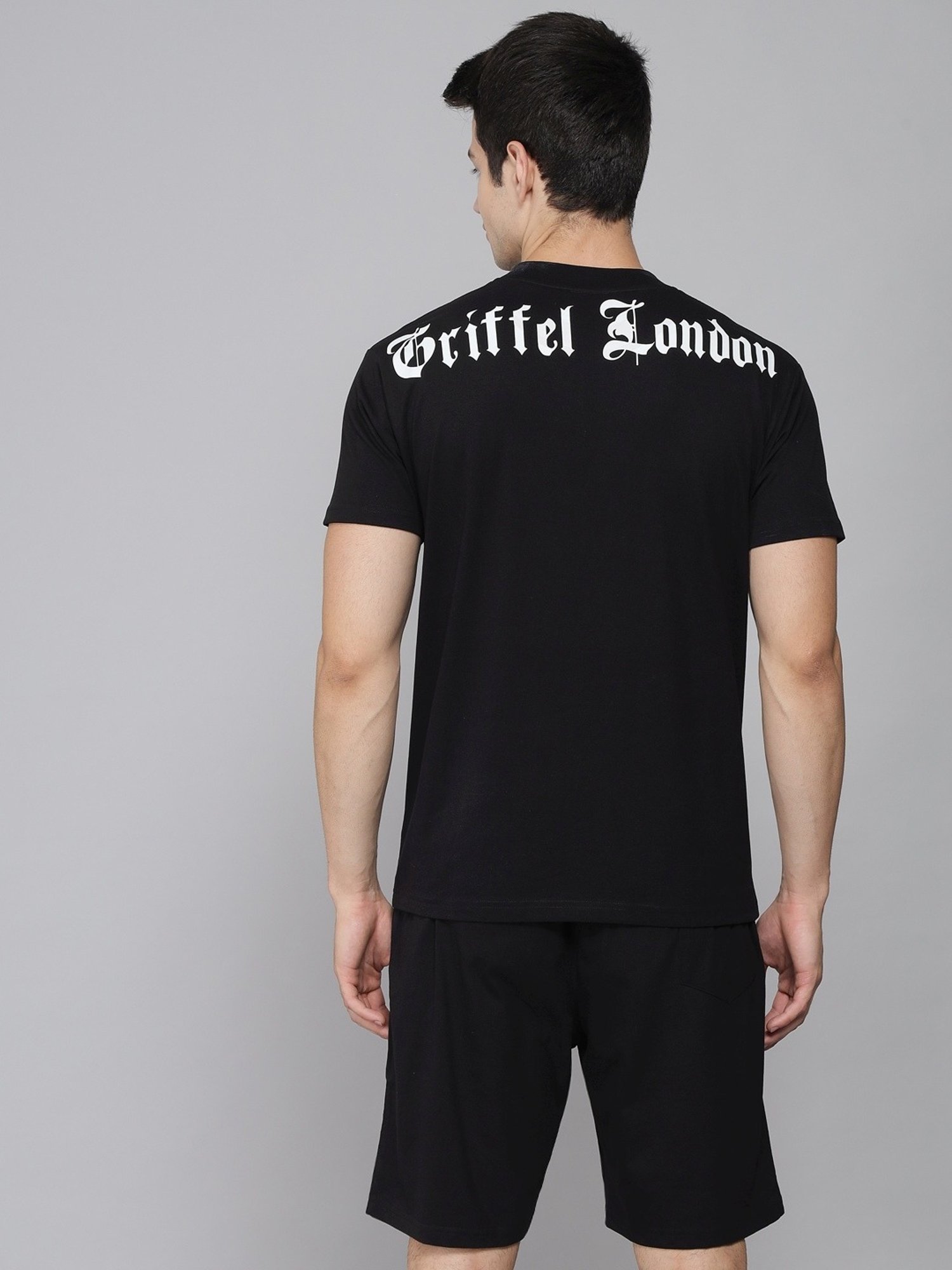 Griffel Black Cotton Loose Fit Co-Ord Set