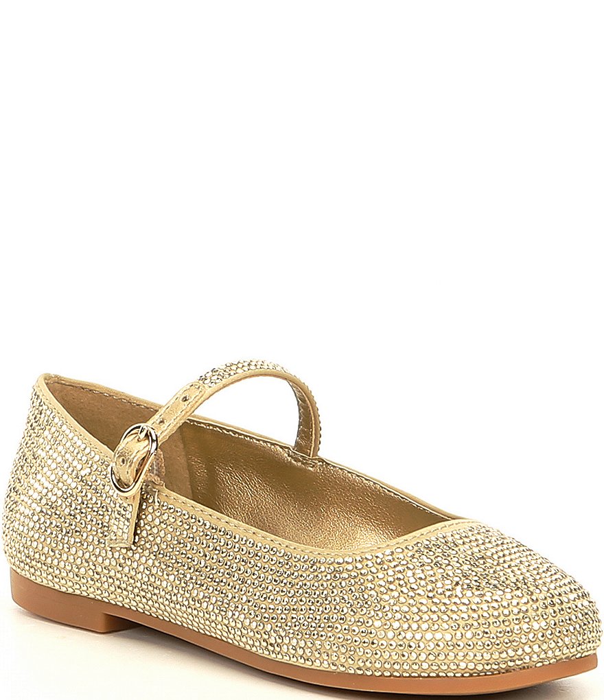 Copper Key Girls' Brilliance-T Satin Studded Mary Janes (Infant)