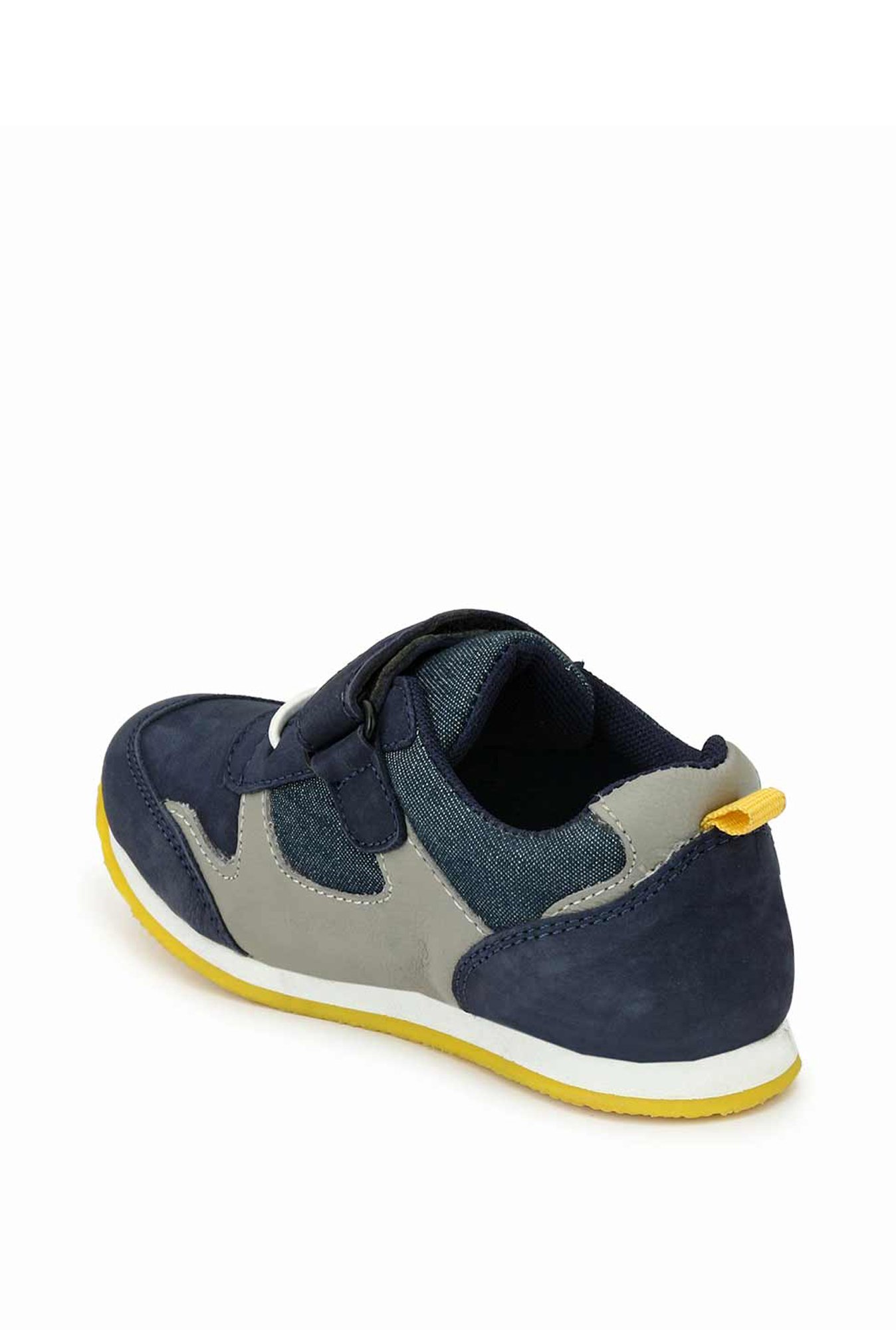 Tuskey Kids Navy Leather Sneakers