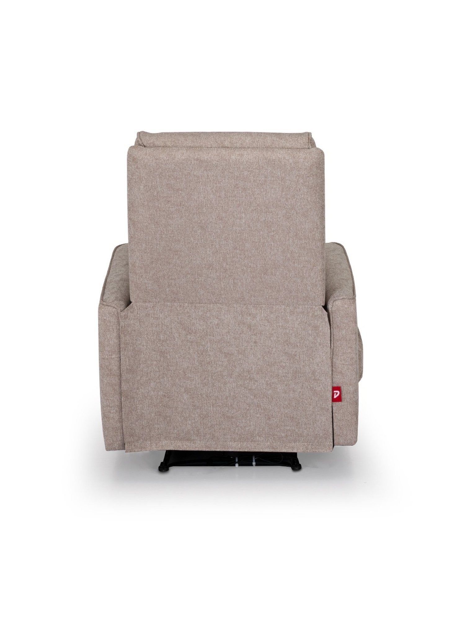 Durian Nathan Sand Beige Fabric Reclining Sofa