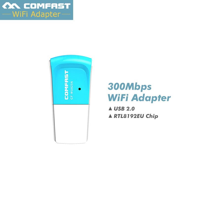 1 pcs Mini USB WiFi Adapter N 802.11 b/g/n Wi Fi Dongle RTL8192EU High Gain 300Mbps wireless Antenna wifi for computer laptop