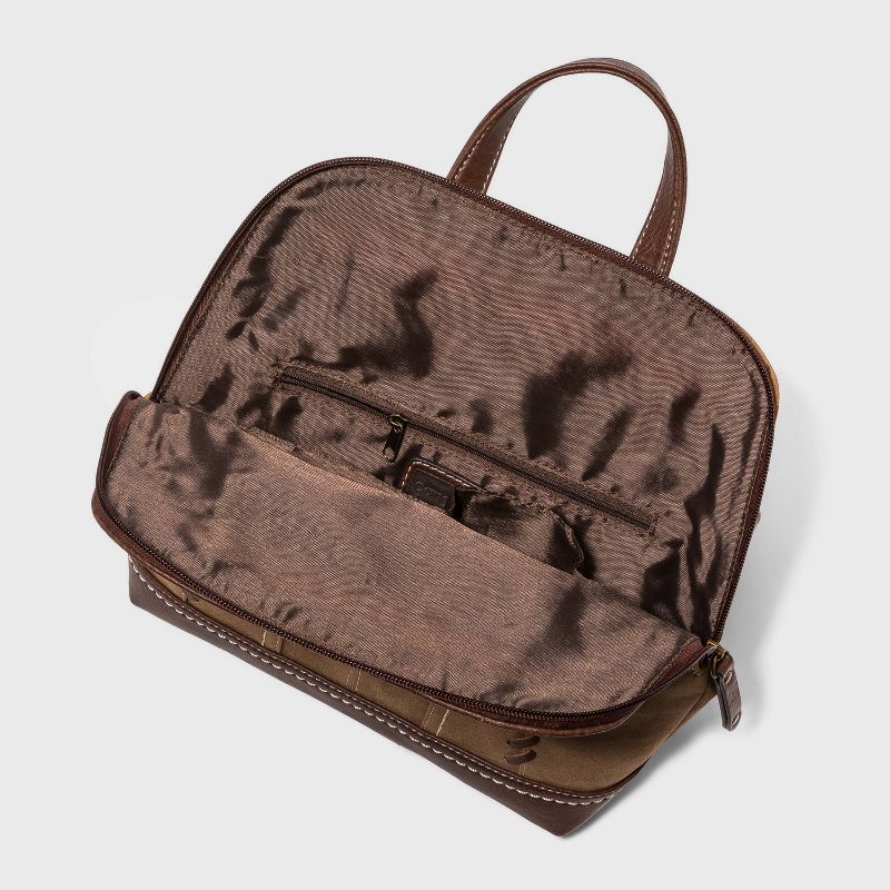 Concept Zip Closure Backpack - Brown