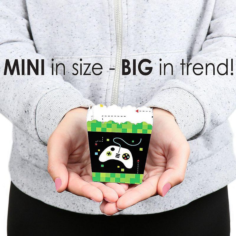 Big Dot of Happiness Pizza Party Time - Square Favor Gift Boxes - Baby Shower or Birthday Party Bow Boxes - Set of 12