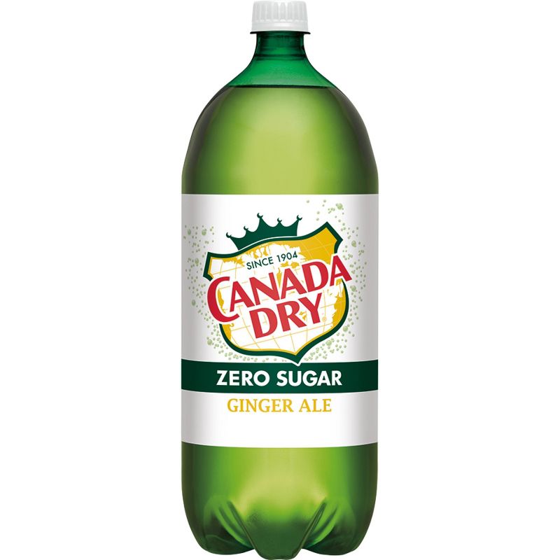 Canada Dry Zero Sugar Ginger Ale Soda - 2 L Bottle