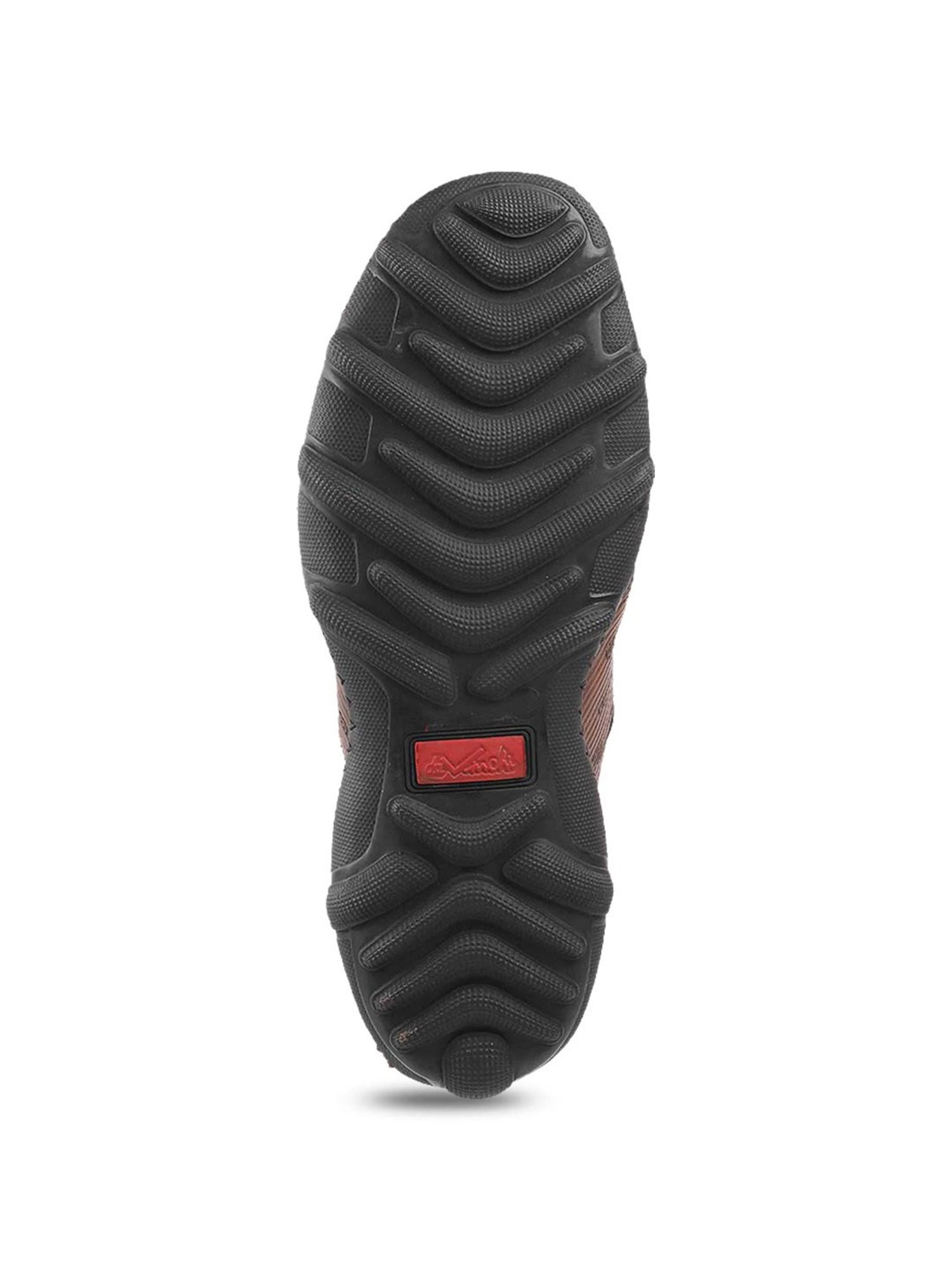 Da Vinchi by Metro Men's Brown Cross Strap Sandals