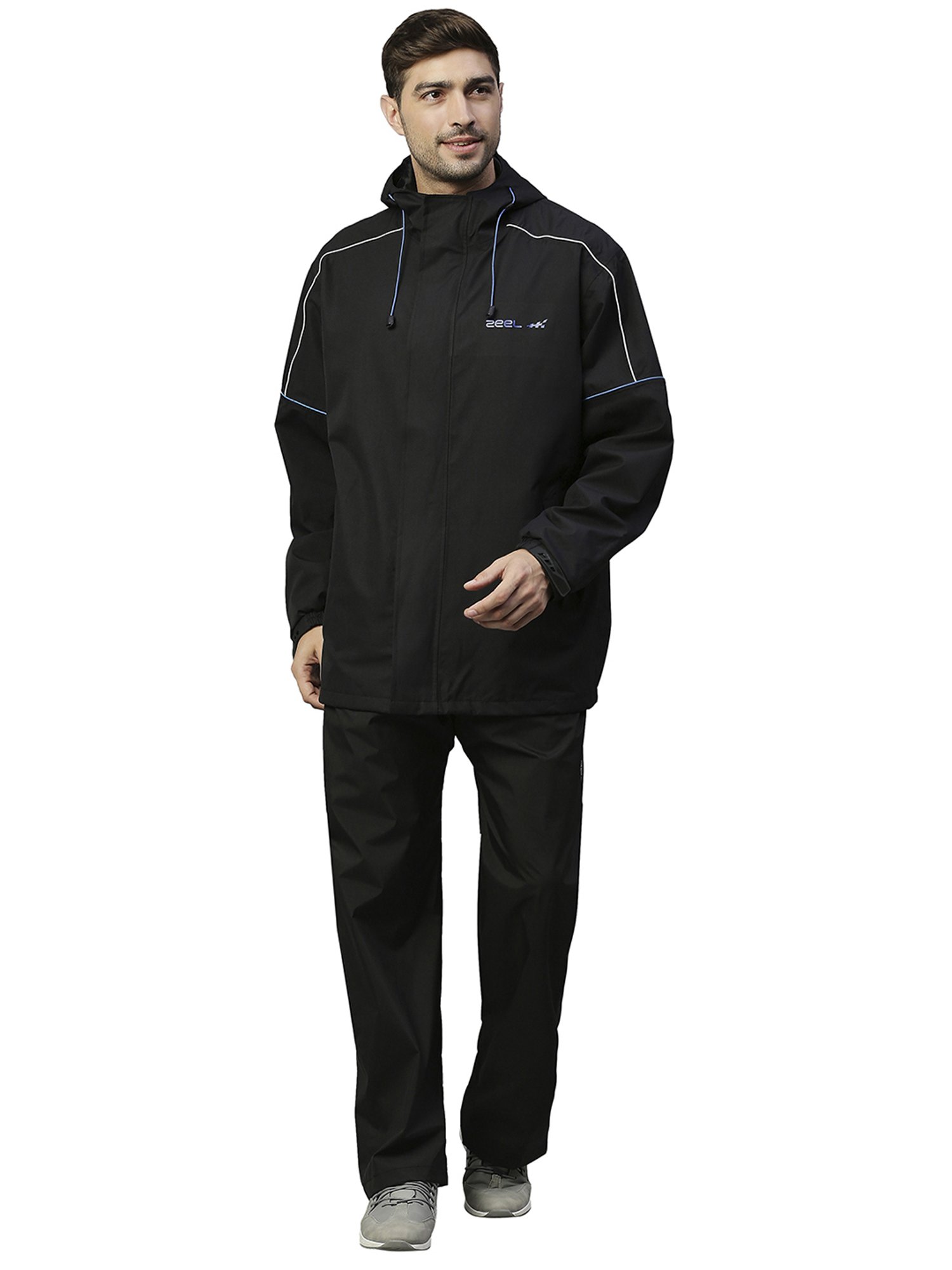 Zeel Black Raincoat Set