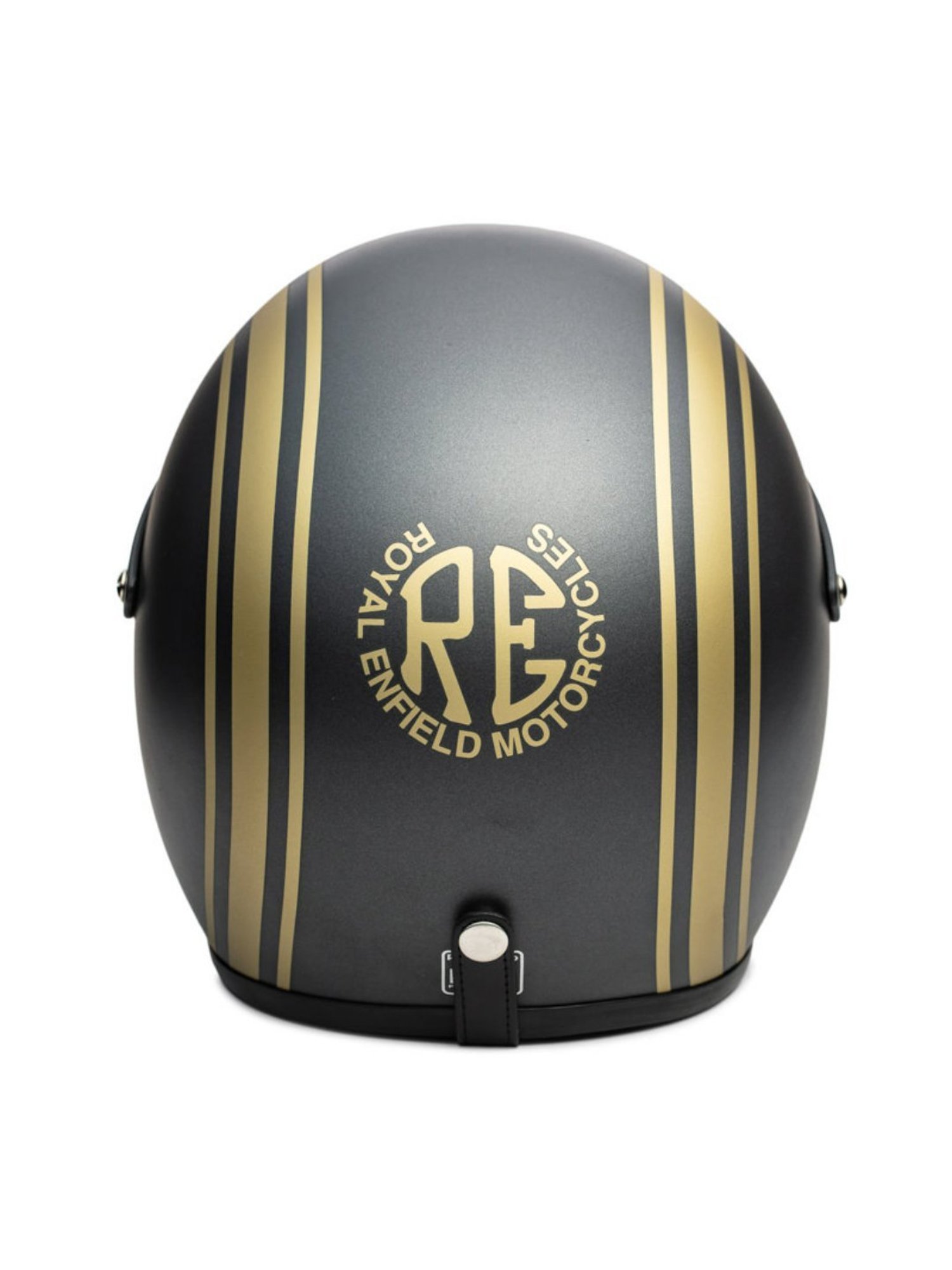 Royal Enfield Athena Grey Striped Open Face Helmet - M