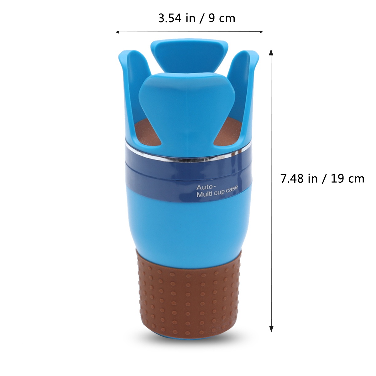 Car Multifunctional Cup Holder Auto-multi Cup Case Drinking Bottle Holder Organizer Storage Box (Black)