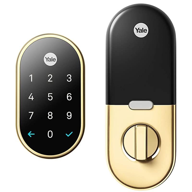 Nest Yale Lock Smart Lock Deadbolt System for Keyless Entry Brass