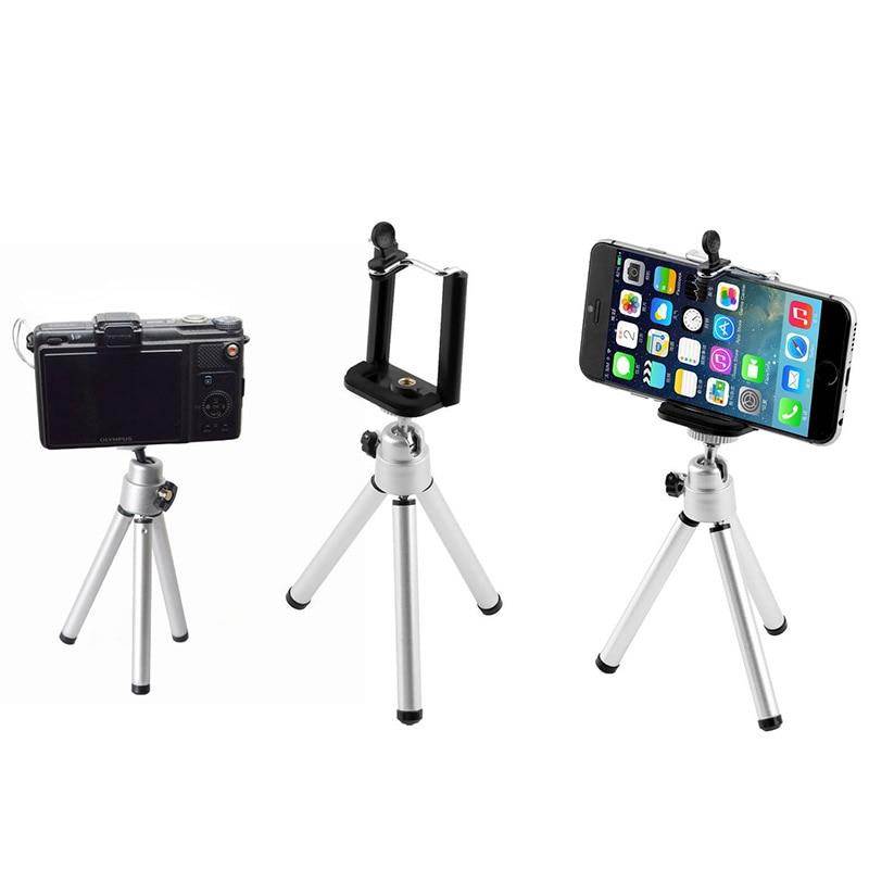 1pc Universal Camera Mini Travel Tripod Portable Flexible Leg Tripod Stand Silver for GoPro Hero Camera Accessories