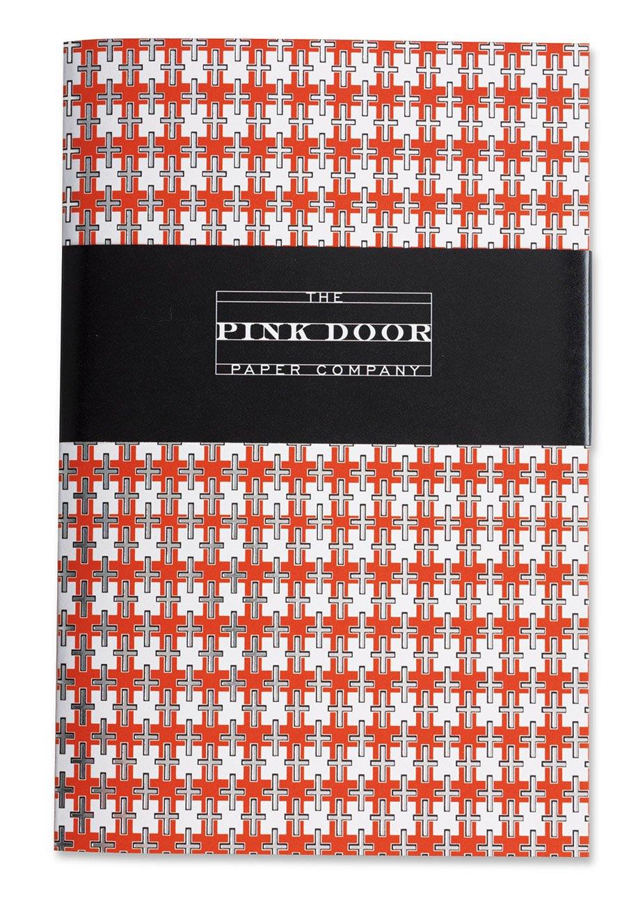 Pink Door Paper Company Embossed Foil-Stamped Notebook, 8 x 5.25-Inches, Seduce