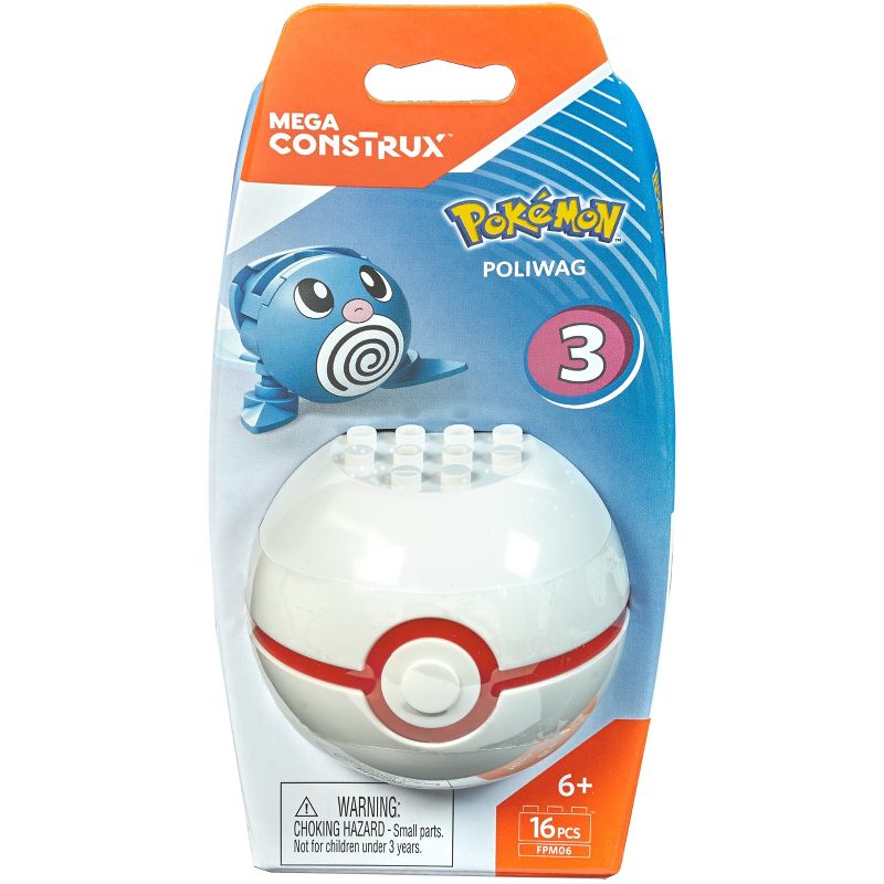 Mega Construx Pokemon Poliwag Poke Ball