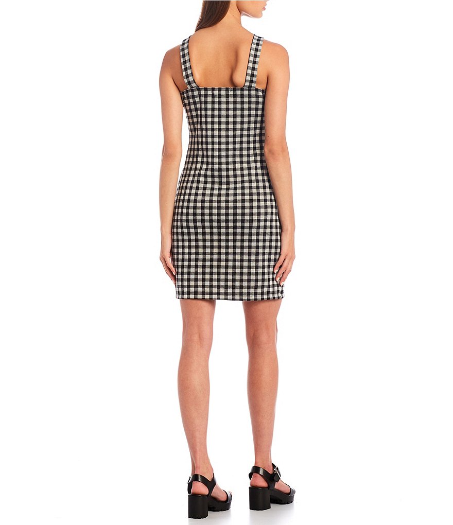 Good Luck Gem Gingham Sleeveless Jumper Dress