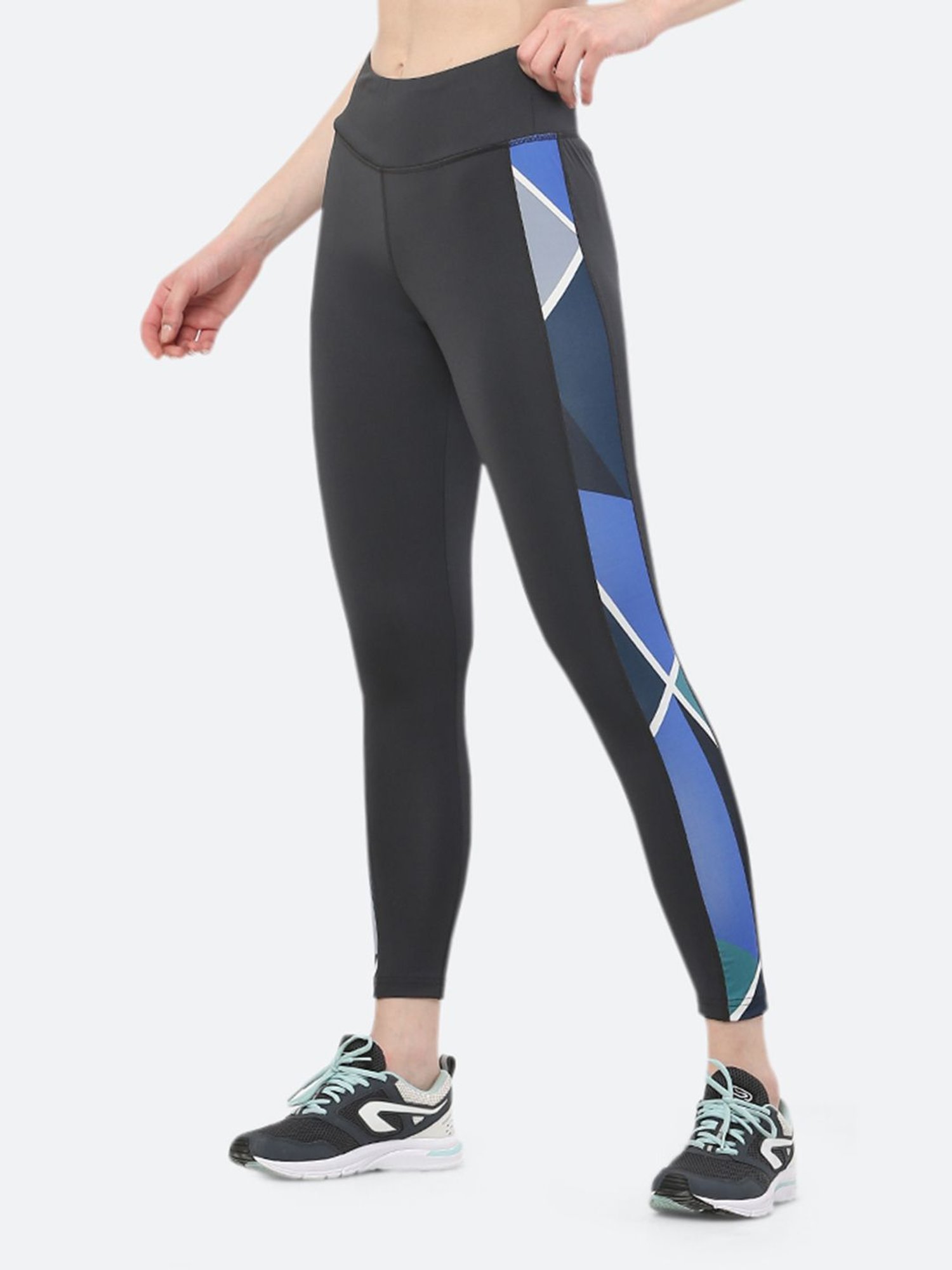 Fitleasure Grey Mid Rise Tights