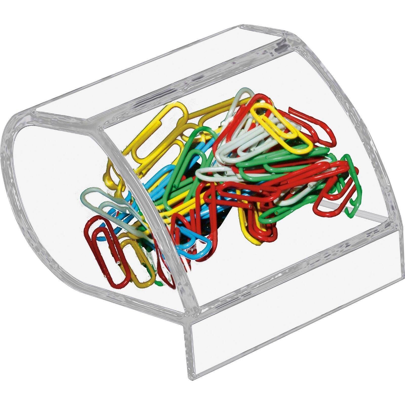 Kantek Acrylic Paperclip Holder - 1 Each - Clear (AD40)