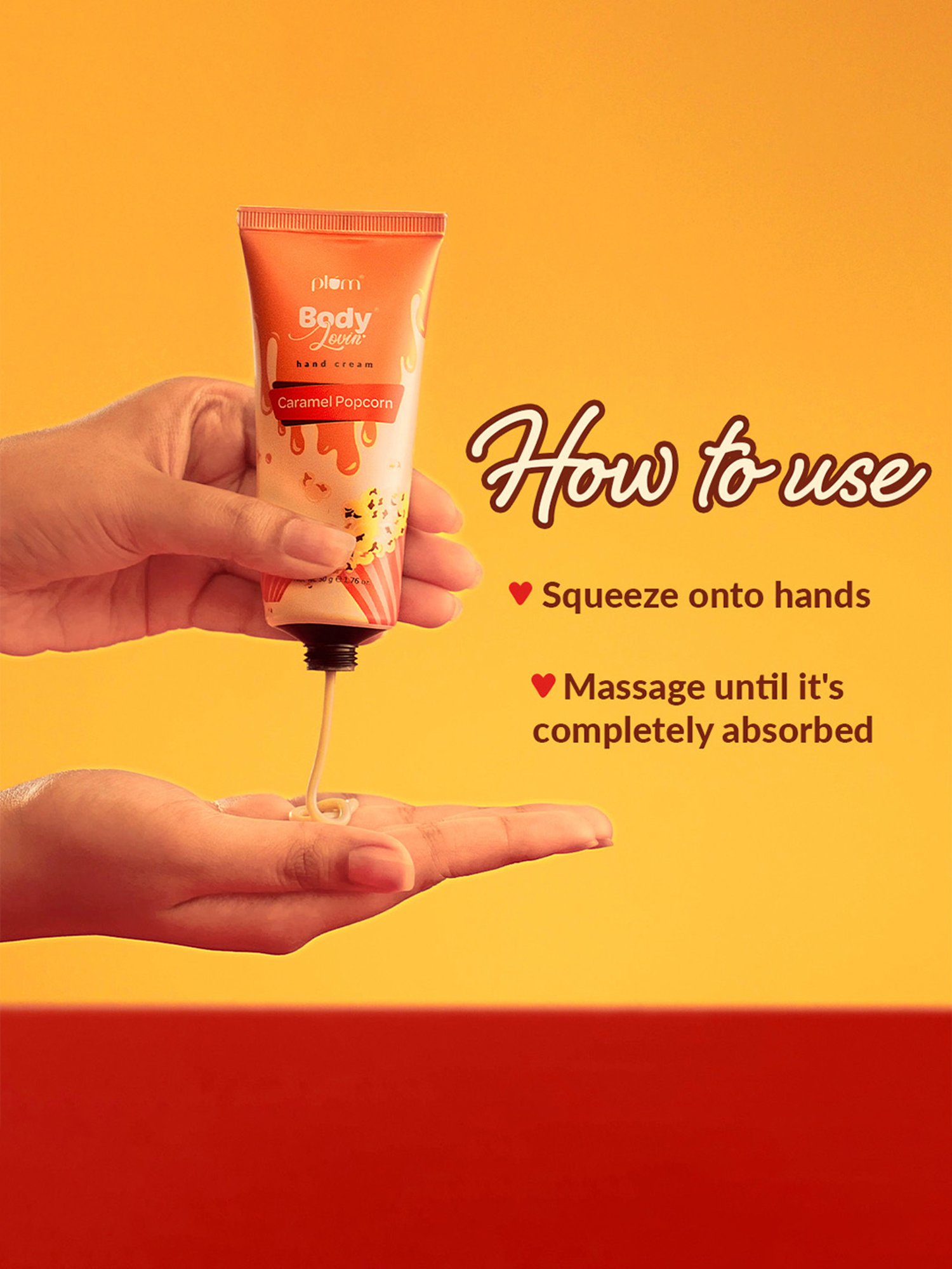 Plum BodyLovin' Caramel Popcorn Hand Cream - 50 gm