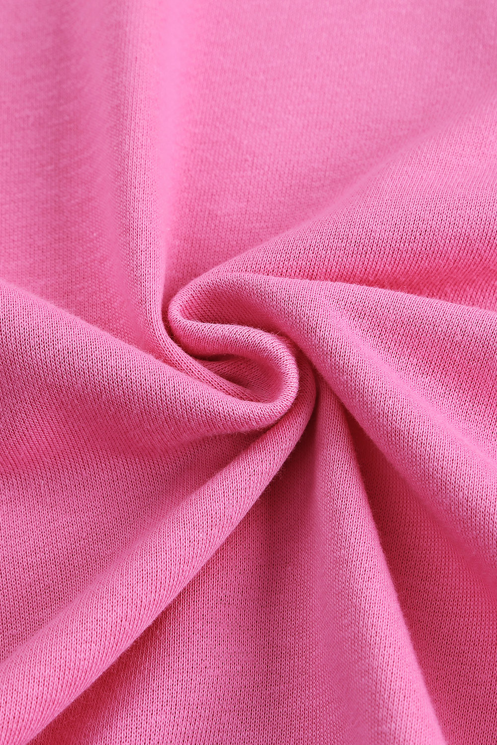 Pink Sequins Candy Cane Round Neck Sweatshirt