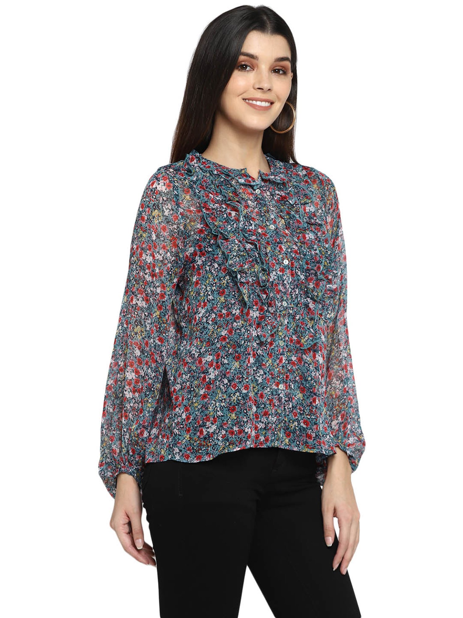 Aditi Wasan Multicolor Printed Shirt