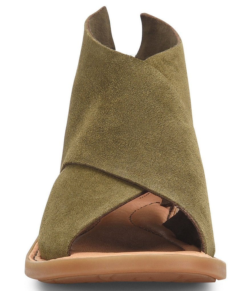 Born Iwa Criss Cross Banded Suede Sandals