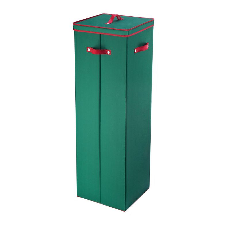 40" Tall Wrapping Paper Storage Box with Lid Green - Elf Stor