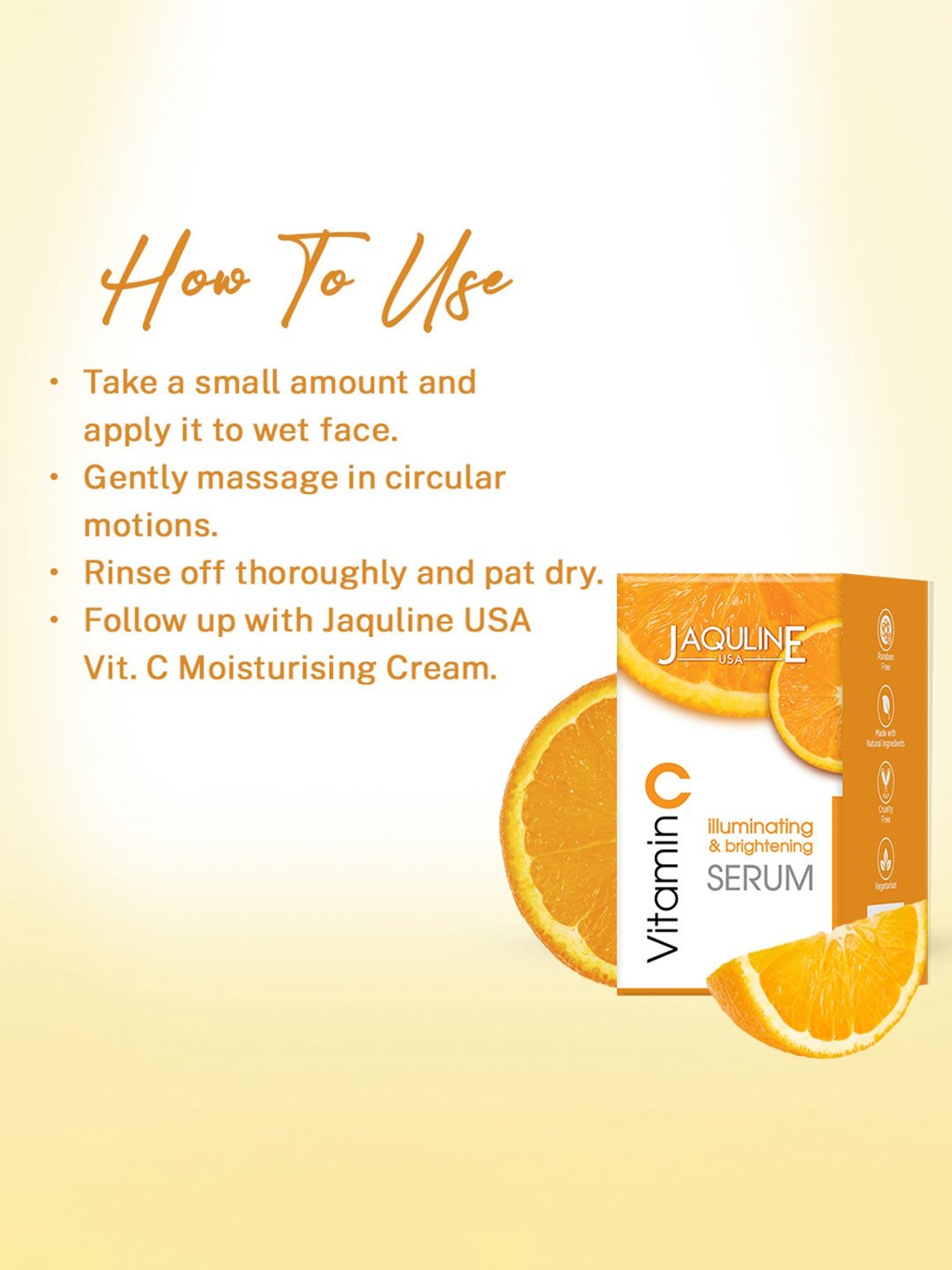 Jaquline USA Vitamin C Face Serum - 30 ml