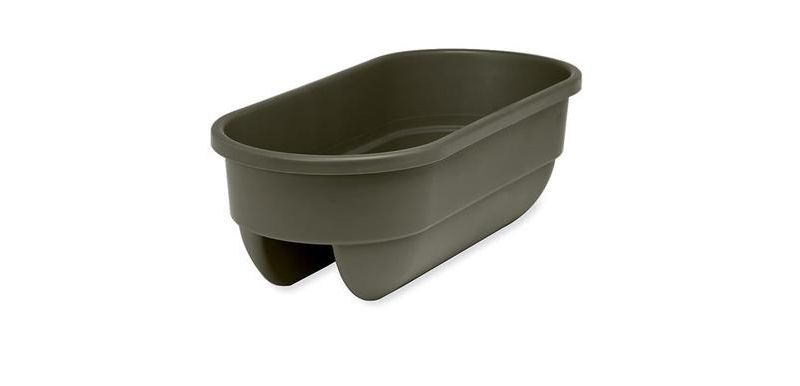 HC Companies 12-Inch Outdoor Plastic Deck Flower Planter Box, Chocolate (2 Pack)