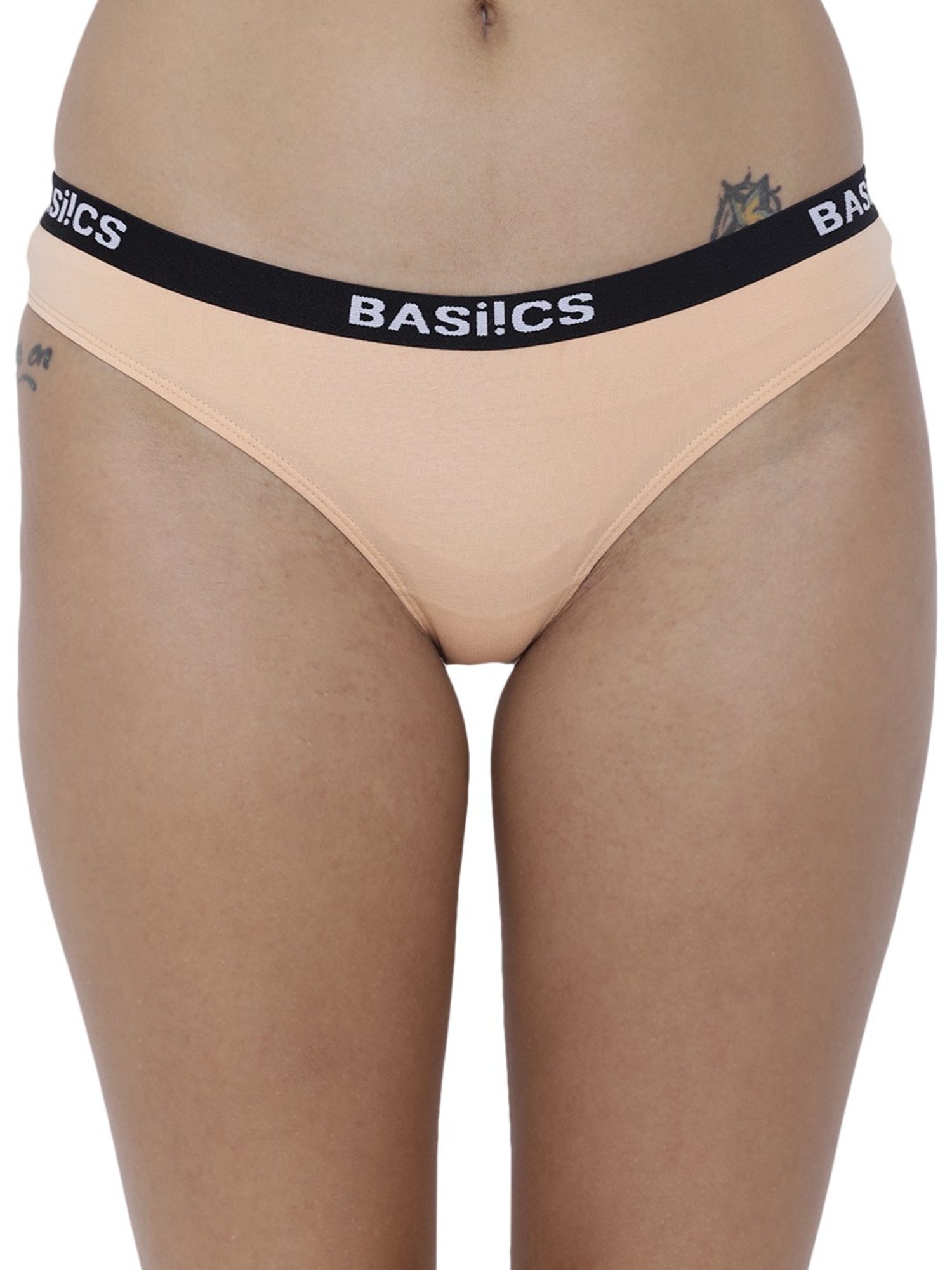BASIICS by La Intimo Multicolor Cotton Bikini Panty ( Pack Of 3 )