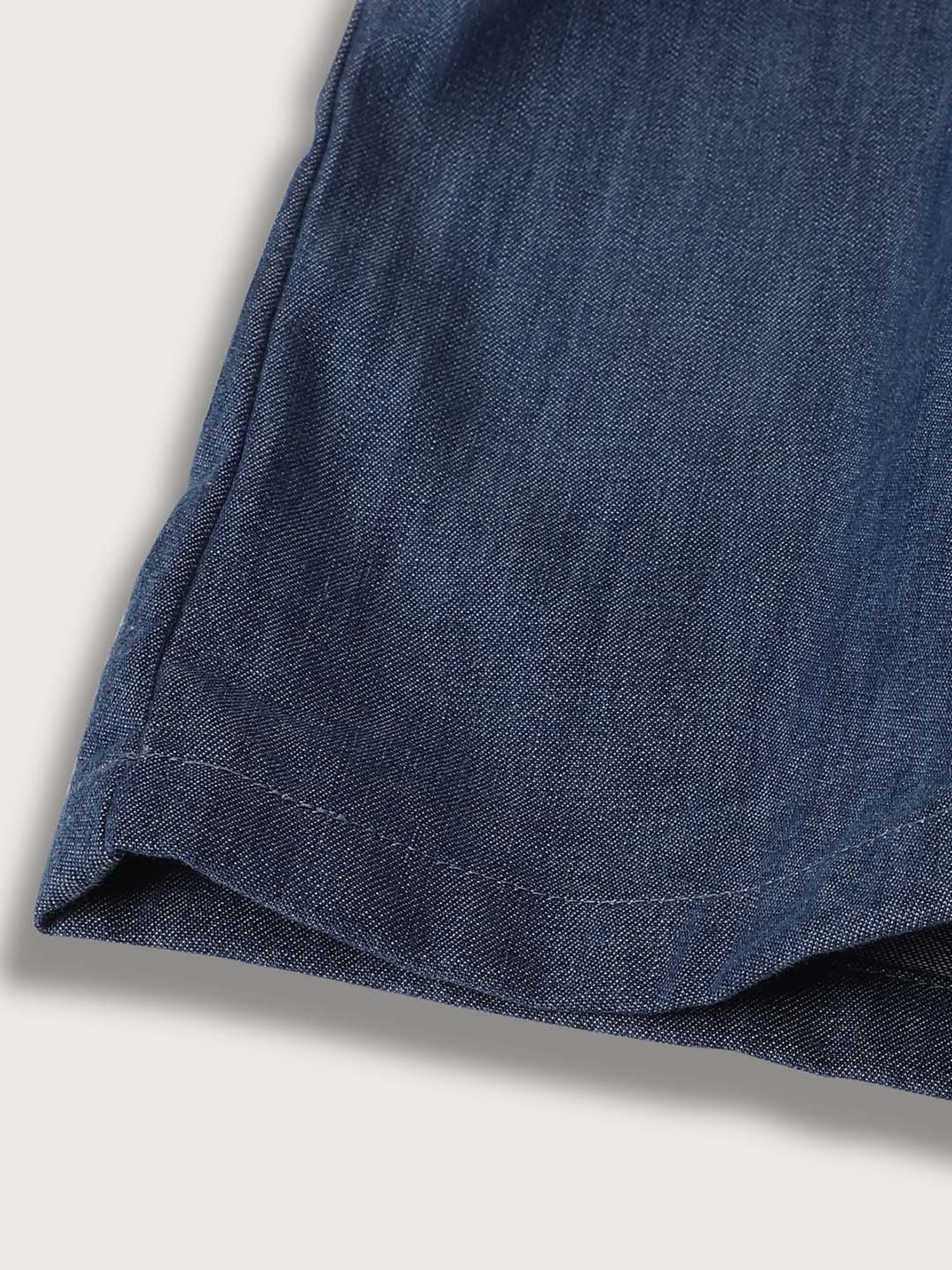 Elle Kids Blue Embroidered Jumpsuit