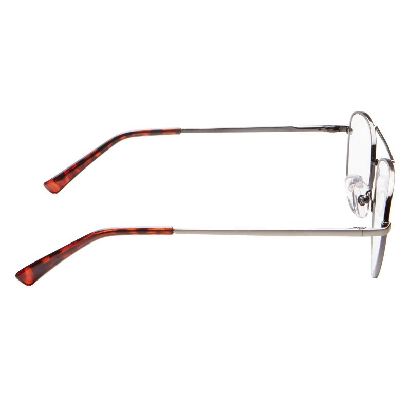 ICU Eyewear Screen Vision Blue Light Filtering Aviator Gunmetal Glasses