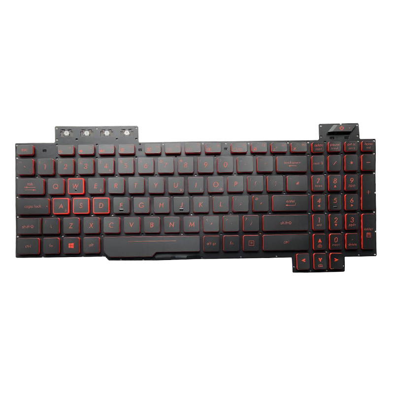 New US Black English Backlit Laptop Keyboard (without palmrest) Replacement for Asus TUF Gaming FX705 FX705G FX705GM FX705GE FX705GD Light Backlight